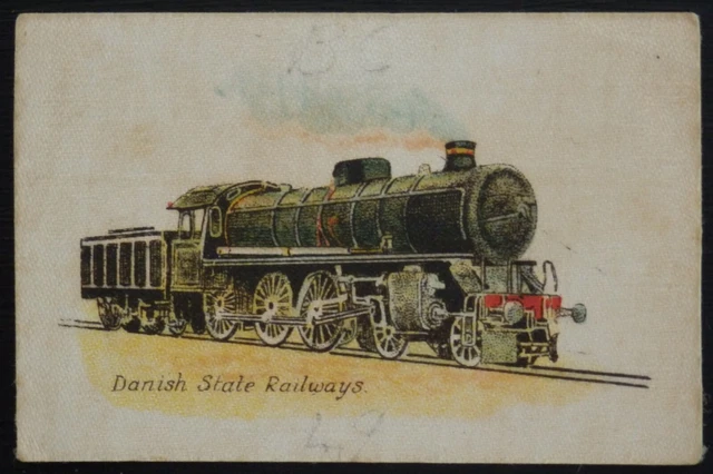 DANISH STATE RAILWAYS Types of Railway Engines African Tobacco SCARCE SILK