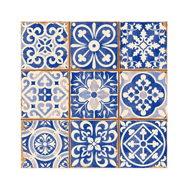 Prosperveil 20 piezas Mosaico Azulejos Pared Pegatina, Autoadhesiva, Impermeable, f