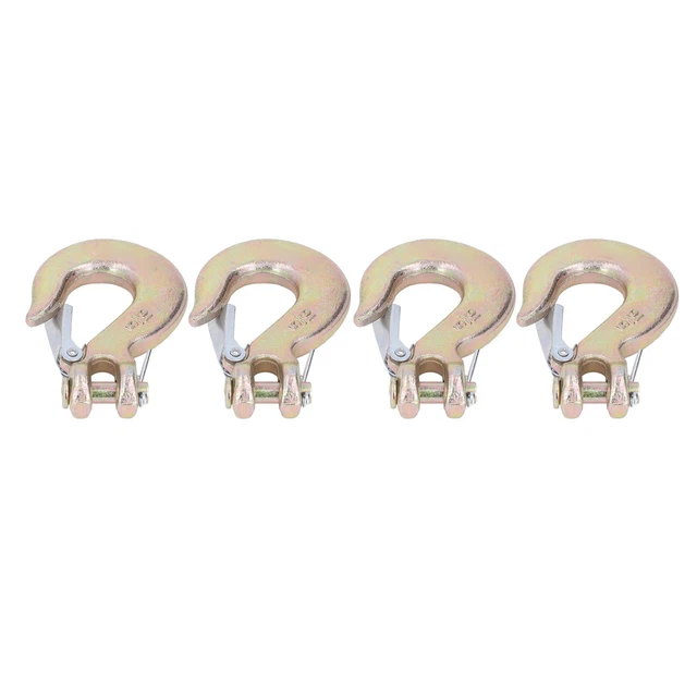 4 pezzi 4300 libbre ganci scorrevoli clip U 5/16 pollici grado G70 oro forgiato resistenti