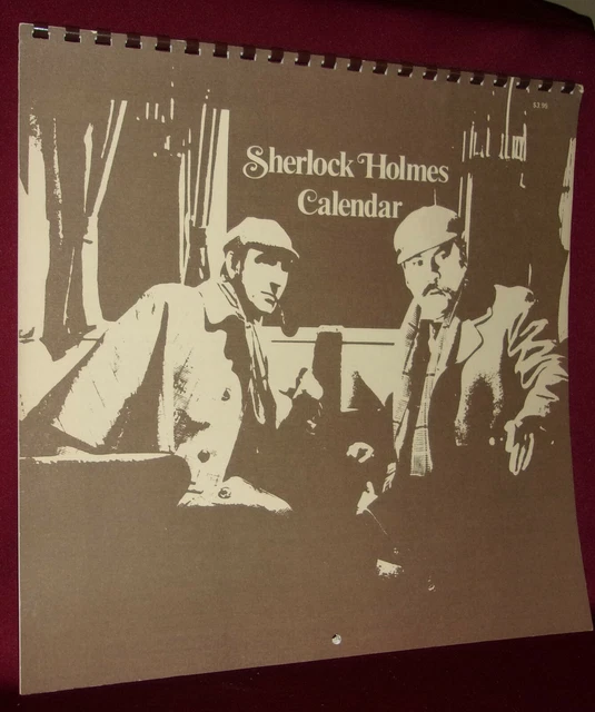 SHERLOCK HOLMES CALENDAR 1977 Actor Scene Photos Daily Facts