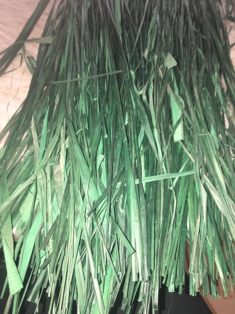 green xxs/ junior luau hula skirt straw 2