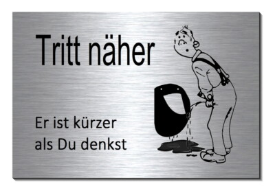 DankeDir! Cartello in plastica per WC da appendere, 30 x 20 cm, per WC, da appendere, divertente, per porta e WC