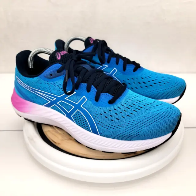 Asics Gel-Excite 8 Amplifoam Running Shoes Blue/Pink/White Women’s Size 11 US