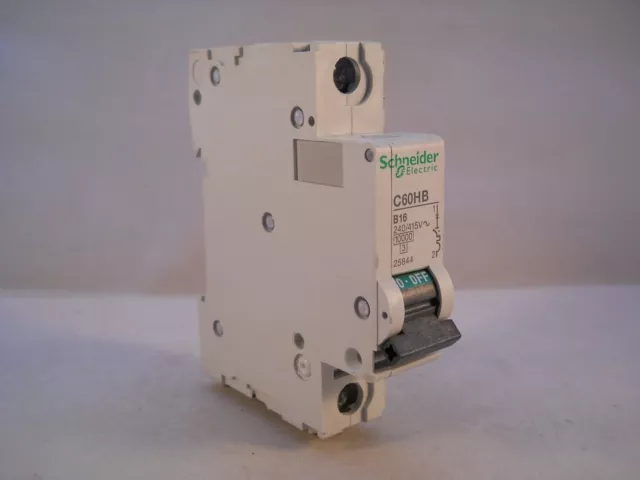 Schneider MCB 16 Amp Single Pole Type B 16A Multi9 C60HB116 Merlin Gerin 25844