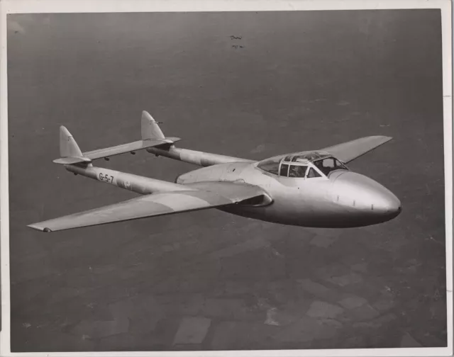 De Havilland Vampire Trainer Prototype G-5-7 Original Vintage Press Photo 12