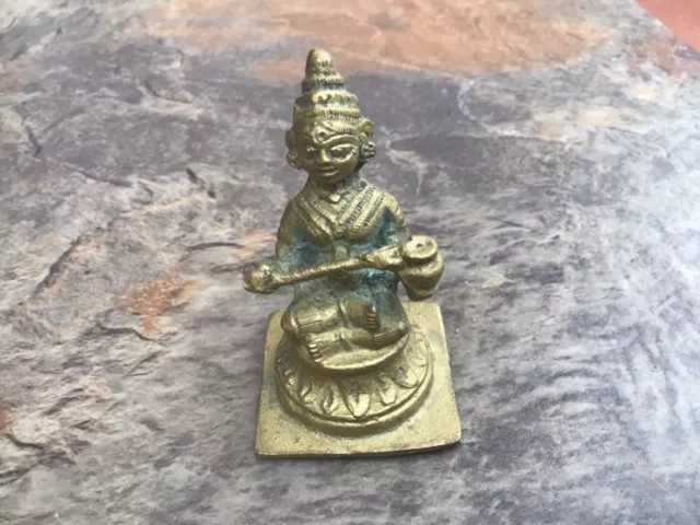 2 1/2” Brass/Bronze/Lead Deity figure