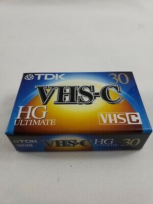 TDK VHS-C TC-30HG Ultimate Videocámara Casete Compacto CINTA NUEVA SELLADA