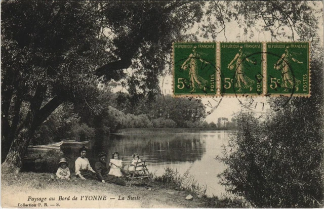 CPA AK Landscape on the Bord de l'Yonne La Sieste FRANCE (1176711)
