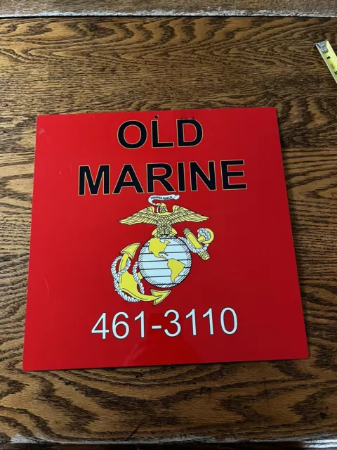 Marines United States Marine Corps 12" Square Metal Wall Sign