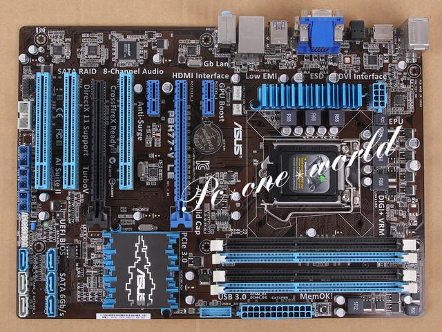ASUS P8H77-V LE motherboard Socket LGA 1155 DDR3 Intel H77 100% working ...
