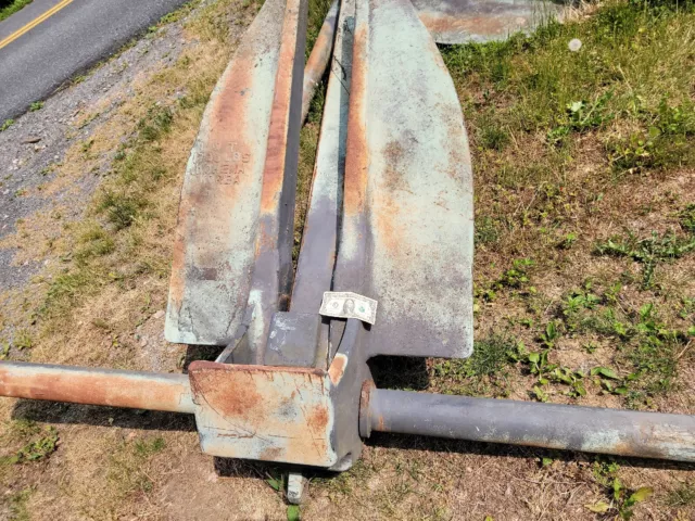 LARGE 1,700 Lbs Vintage Ship or Large Boat Anchor Danforth Fluke Style