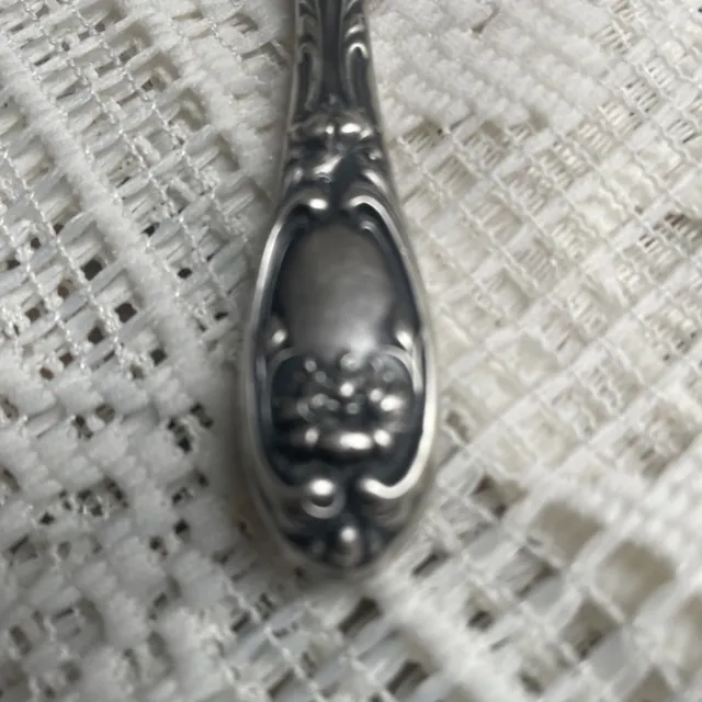 Ornate American Art Nouveau Period Sterling Silver Shoe / Button Hook Victorian 3
