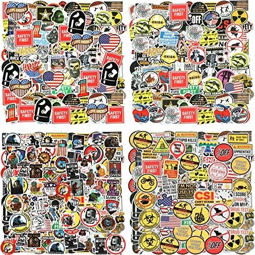 200 Sheets Welding Helmet Stickers Union 2 to 2.5 inches, Style