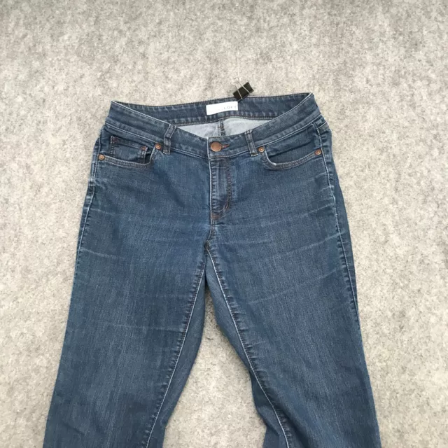 Ann Taylor Loft Jeans Womens Size 27/4 Curvy Straight Leg Original Fit Stretch 3