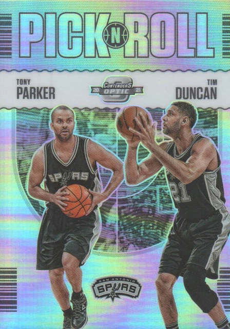 2020-21 Contenders Optic Basketball Pick n Roll #3 Tony Parker Tim Duncan
