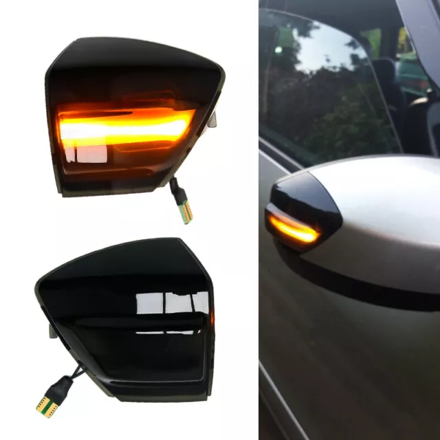 1Pair Dynamic Sequential Mirror Turn Signal Light Fit For Ford S-Max Kuga C394 O