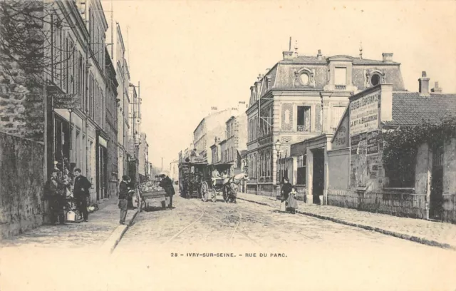 Cpa 94 Ivry Sur Seine Rue Du Parc