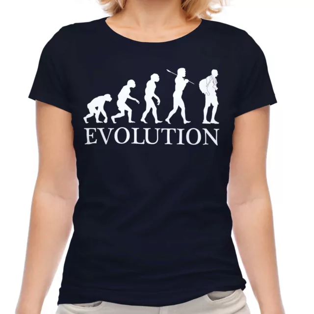 T-Shirt Donna Tourist Evolution Top Regalo Fotocamera Fotografia