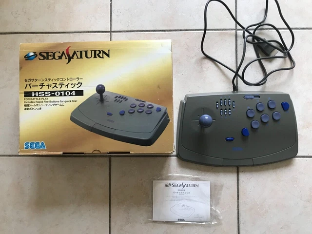 Stick Arcade Saturn + 3 Jeux Kof 95/96 X-Men Vs Street Fighter Jap