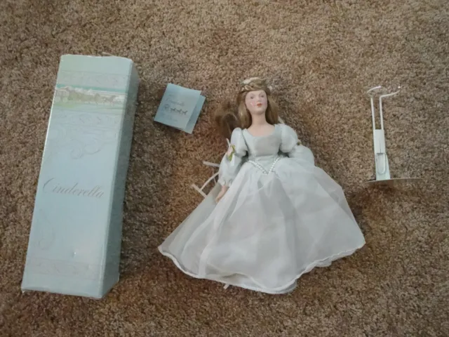 1984 Vintage Avon  Cinderella Fairy Tale Doll Collection - 10" Porcelain Doll