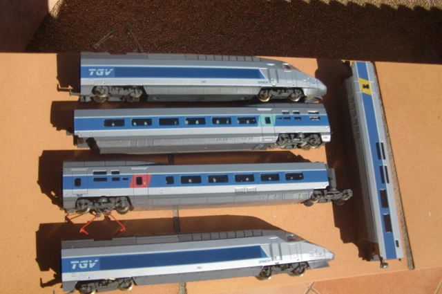 Rame TGV Atlantique Jouef N°15 - 4 éléments - Échelle HO - Neuf