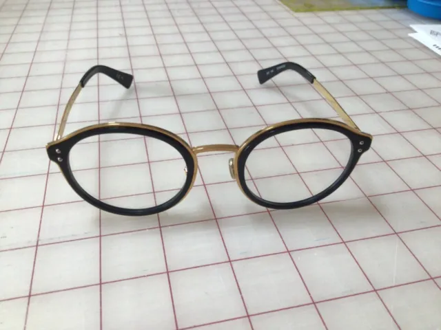 Christian Dior Eyeglasses Frames Gold Full Rim, new with case