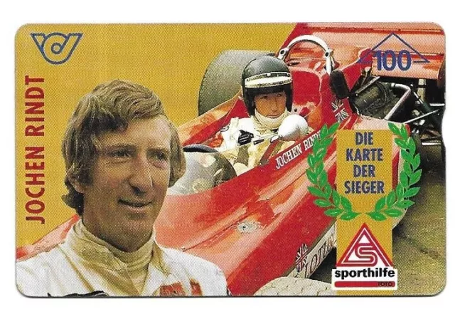 Rare / Carte Telephonique - Jochen Rindt Formule 1 F1 Race Car Racing Phonecard