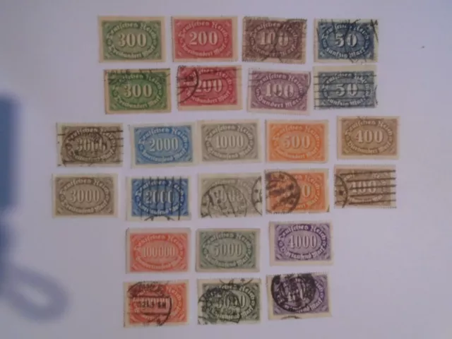 Germany Reich 1922 New Values 2 sets collection  2