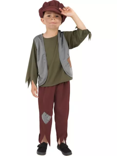 Vittoriano Twist Bambino Povero Toppa Scuola Play Book Week Oliver Abito Costume