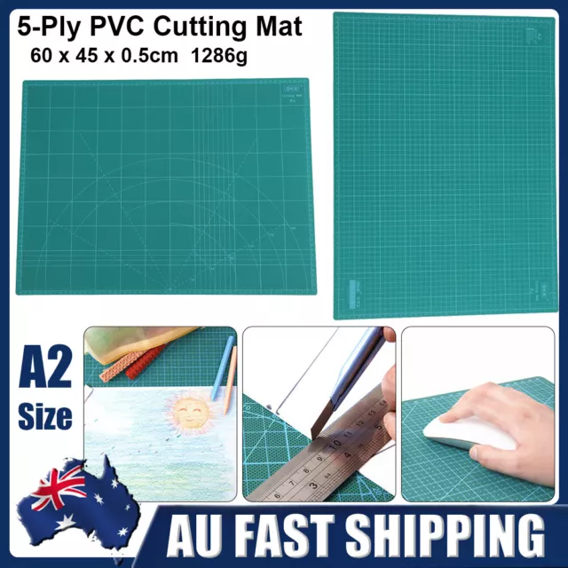 A2 Thick 5-Ply Self-Healing Craft Cutting Mat 2 Side Print Scrapbooking Quilting