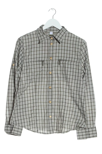 Camicia folcloristica tradizionale donna taglia DE 40 bianco-grigio chiaro look casual