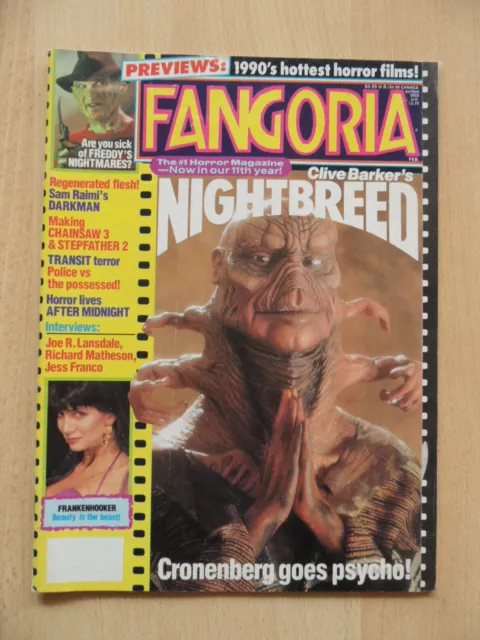 FANGORIA # 90, Februar 1990,  Horrorfilm - Magazin aus USA, 70 Seiten
