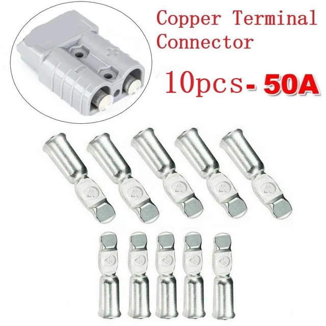 10PCS/FOR Anderson Plug Contacts Pins Lugs Terminals/For 50 Amp Connectors,12AWG