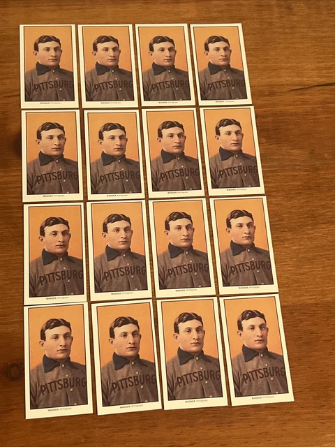 Lot Of 16- 1909 T206 Tobacco Honus Wagner Pittsburgh Pirates Hof Rookie Reprint