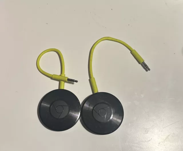 2x Google Chromecast Audio (2nd Generation) - RUX-J42 Streamer