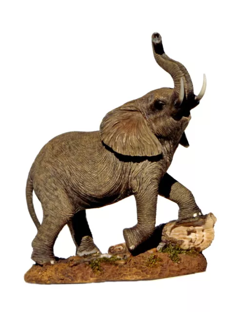 Deko Elefant Elefanten Skulptur Artikel Garten Wild Tier Figur Afrika Objekt