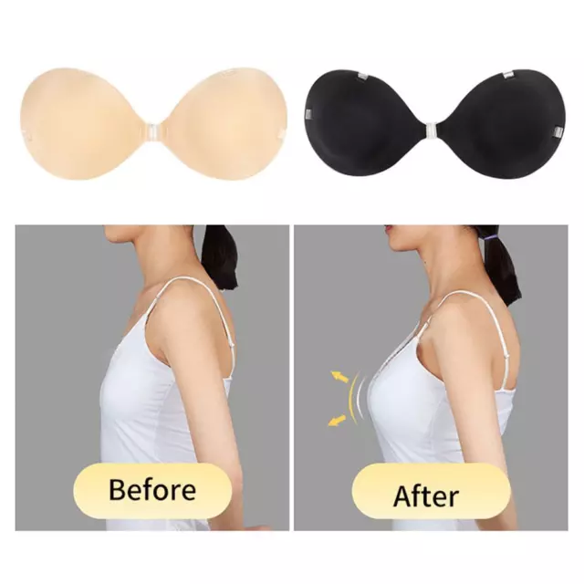 Non Slip Bra Thick Pad Strapless Wireless push Up Bra Breast Feeding Push Up