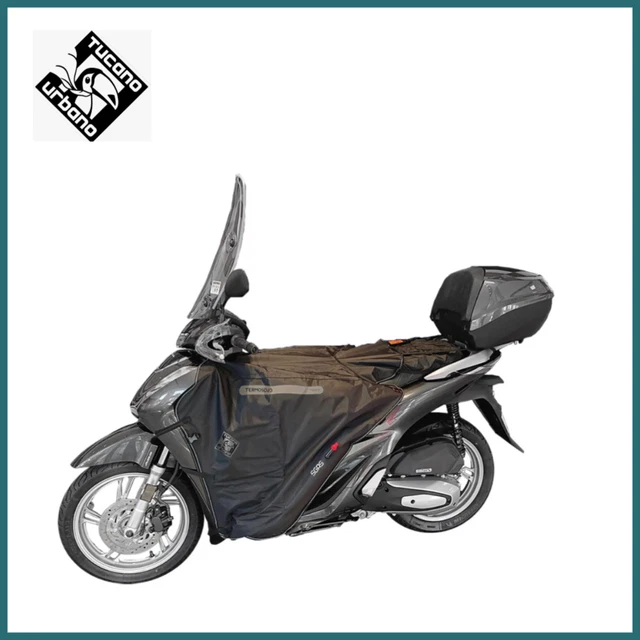R212X Coprigambe Termoscud Tucano Urbano Per Moto Scooter Impermeabile Nero