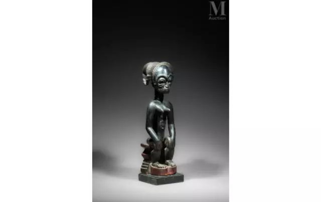 Authentique Sculpture Baoule African Art Africain  Statuette 2