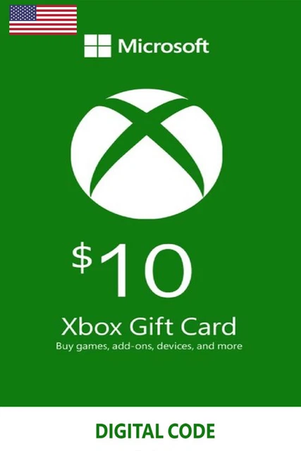 $10 US Dollar Xbox Live Gift Card - 10 USD Xbox Live Digital Guthabn Code - USA