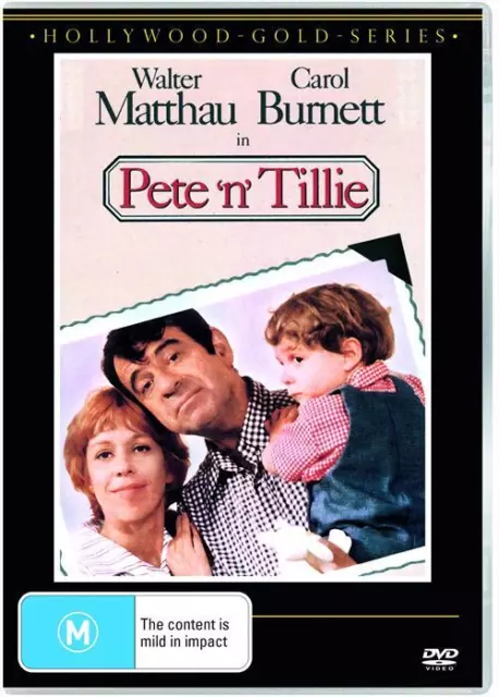 Pete 'n' Tillie (DVD, 1972) Walter Matthau Classic Comedy Region 4