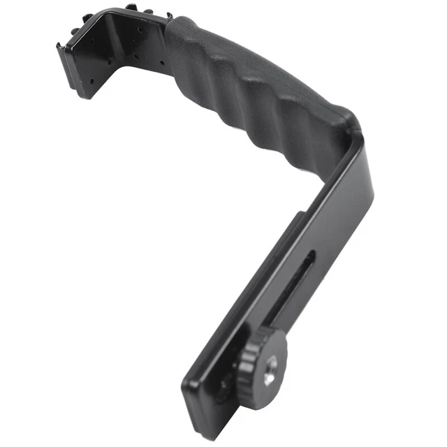 Photo Flash Video Camera Grip Handle L Handle With 2 Standard Side Hot shoeooi