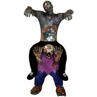 Costume Da Uomo Zombie Halloween Fancy Dress Horror Gory Dead Cadavere Abito