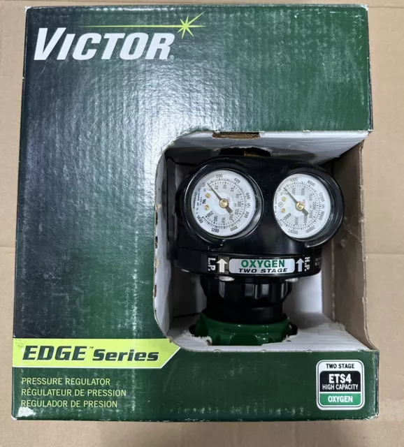 Victor ETS4-125-540 EDGE Two Stage High Capacity Oxygen Regulator, CGA-540