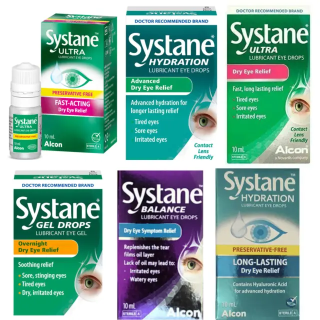 Systane  Lubricant Eye Drops and Gel Eye Relief Ultra, Hydration Choose