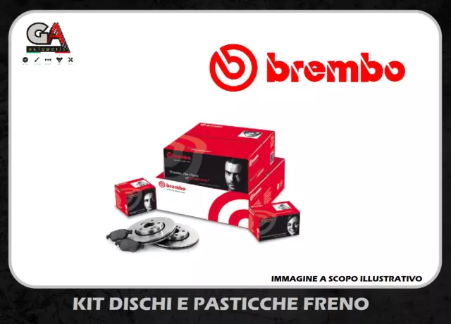 Kit Dischi + Pastiglie Freno Brembo Vw Golf Vi (5K1) 2.0 Tdi 103Kw 140Cv Post