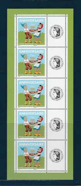 timbre France personnalisé anniversaire Sylvain Sylvette 2007 n° 4081A feuillet