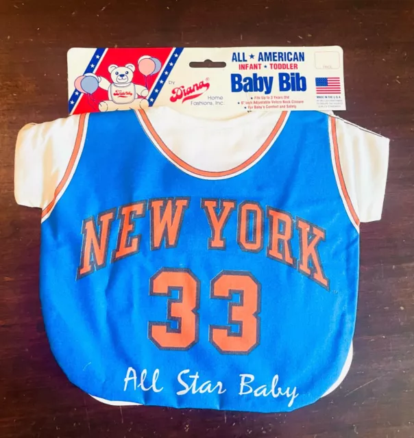 Adorable Nba New York Knicks Basketball Jersey All Stars Baby Toddler Bib