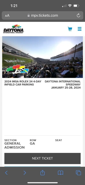 Rolex 24 2025 parking
