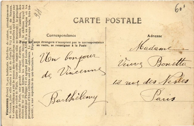 CPA AK Vincennes Avenue du Polygone FRANCE (1283307) 2